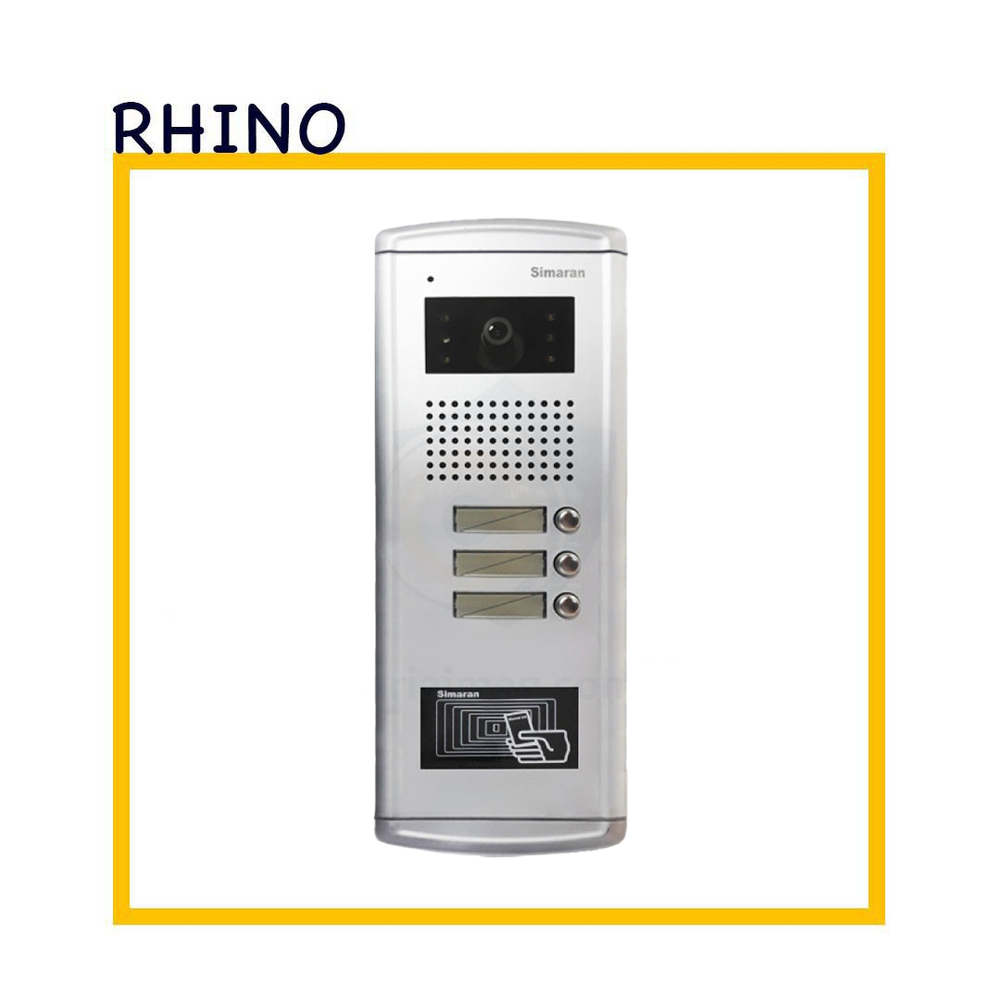 پنل آیفون تصویری 3 واحدی برند سیماران مدل فراز کارتی VFEC3
