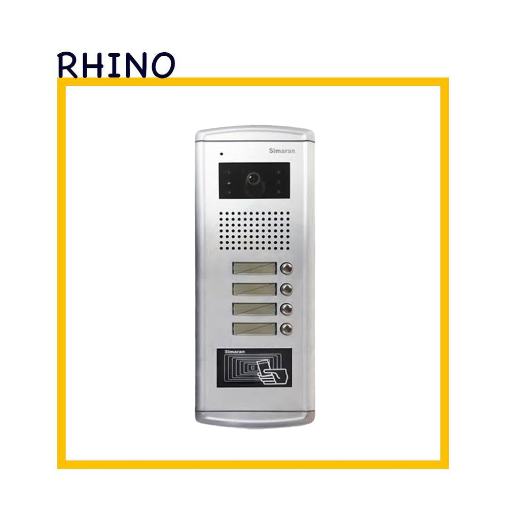 پنل آیفون تصویری 4 واحدی برند سیماران مدل فراز کارتی VFEC4