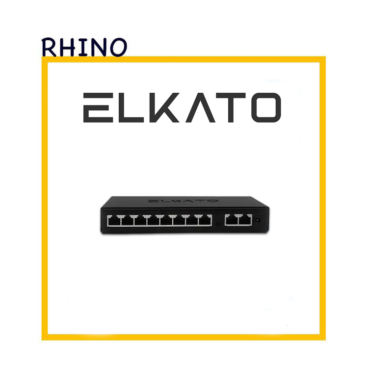 سوئیچ شبکه 8 پورت اترنت برند الکاتو مدل ELKATO EL-1SG0820GN