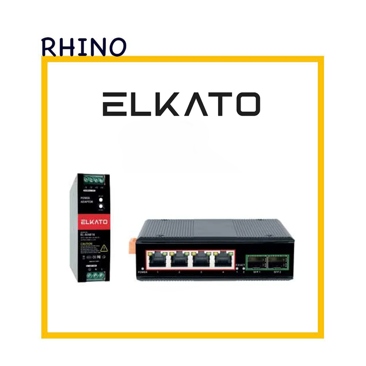سوئیچ شبکه 4 پورت POE برند الکاتو مدل ELKATO EL-2SG0402GP