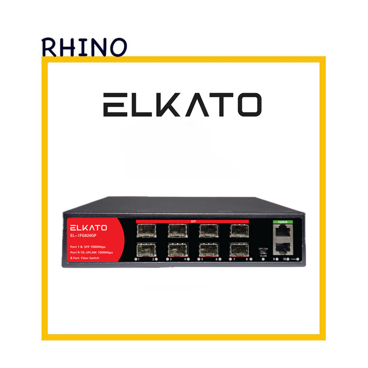 سوئیچ شبکه 8 پورت برند الکاتو مدل ELKATO EL-1FG0820G
