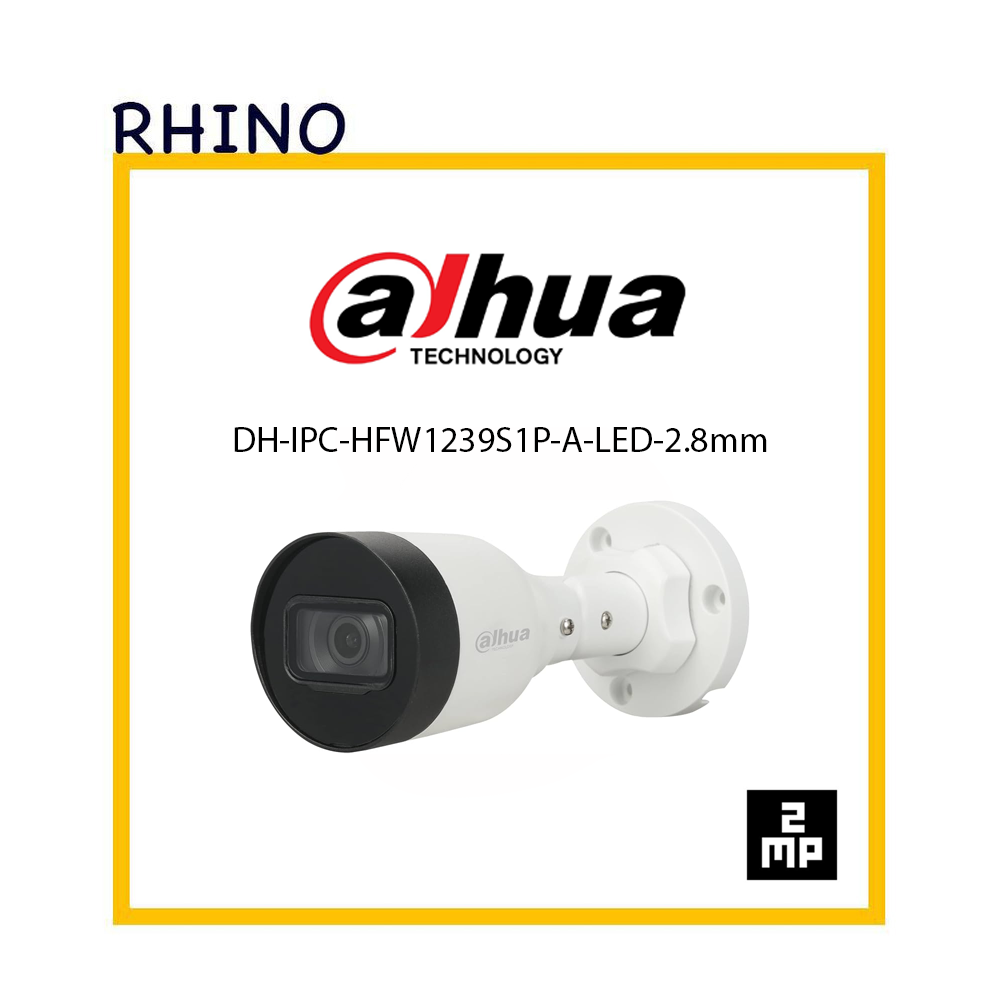 دوربین مداربسته بولت برند داهوا مدل DH-IPC-HFW1239S1P-A-LED-2.8mm